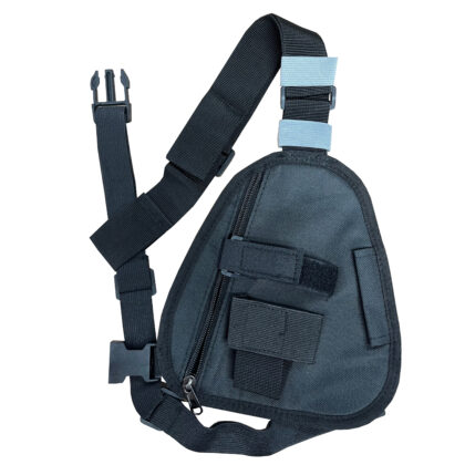 Chest harness / holster for handheld radio and phone - Black